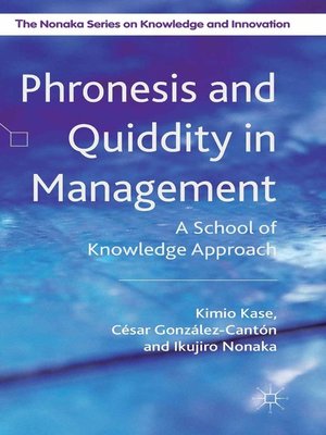 cover image of Phronesis and Quiddity in Management